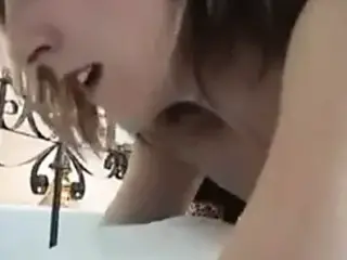 Her first lesbian wet kisses and pussy lick for orgasm