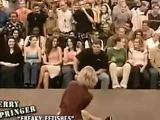 Weird big boobs cake fetish on Jerry Springer show