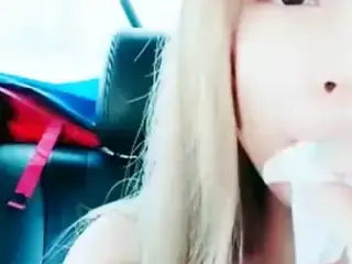 Chinese girl LIVE cam date fuck in car natural tits deepthro