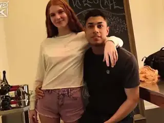 9inch Latino Fucks HOT Red Head College Teen Slut