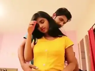 Kerala college beauty navel kiss and boobs press by boyfrien