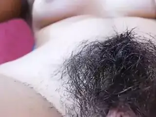 Hairy pussy upclose