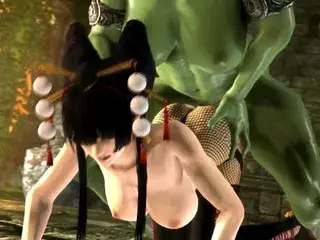 3D FUTANARI ON FEMALE - Kamadeva - Orc Lust