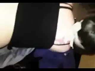 he fucks his doggystyle wife with her panties