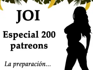 JOI Especial 200 patreons, 200 corridas. Spanish audio.