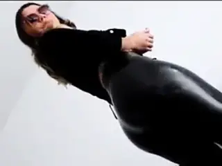 Ass Worship In Tight Latex Leggings