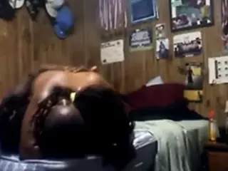 Black Couple On Cam In Their Crib