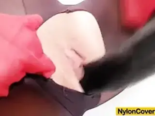 Nylon face fetish extreme