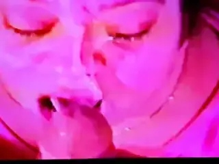 Chaos cum on her face compilation (chubby exgirlfriend )