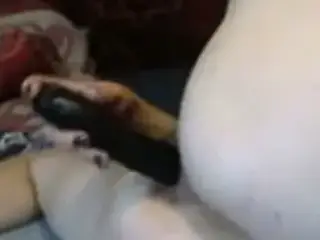 Lili insert SUPER LONG anal dildo!