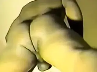 Classic Black cock anal slave slut gape