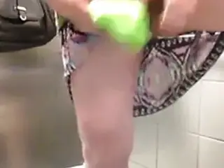 finger licking panty fun in Costco bathroom