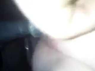 British slut rides gear stick and sucks cock