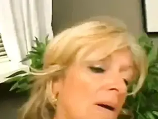 Horny old woman fucked by younger guy