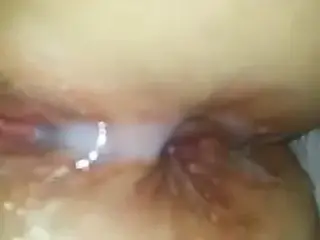 Anal pussy creampie play