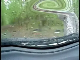 Handjob in my car on a rainy day