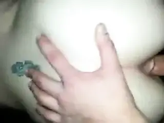 White girl short homemade anal