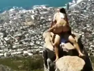 Amateur couple suck and fuck above Cape Town