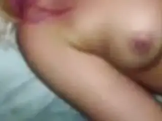 Cumming on girlfriend's tummy and tits