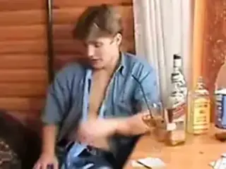 Russian Mom Play Strip Poker with Not her Step Son