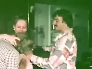 Hairy Waitress Sex Servicing two Guys (1970s Vintage)