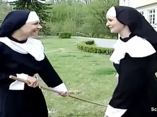 German Nun get her First Fuck from Repairman in Kloster