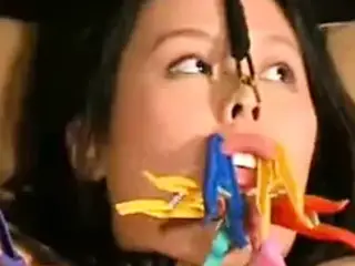 BDSM Asian gets hot wax on her pussy DMvideos