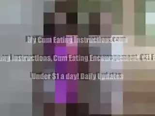 Red light, green light cum eating instruction