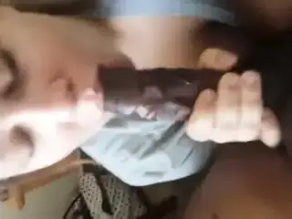 BBW nice sloppy blow job