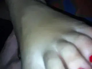 Ex girlfriend footjob in car