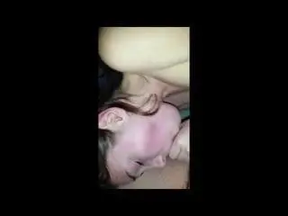 Beautiful natural babe oral cock sucking