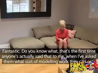 FakeAgentUK Massive facial for hot blonde MILF