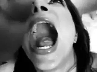 She takes plenty of cum in her mouth.