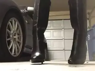 Stepping on cum