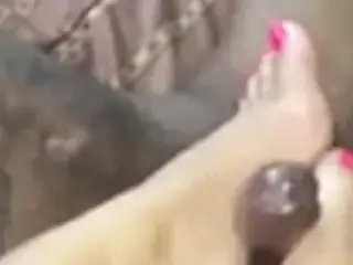 Ex0tii Mistress Hot Pink Toes Footjob
