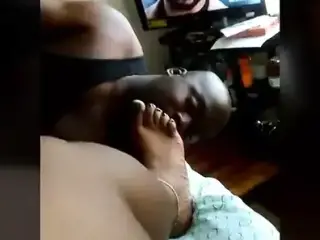 Ticklish Green Nail Polish Foot Worship