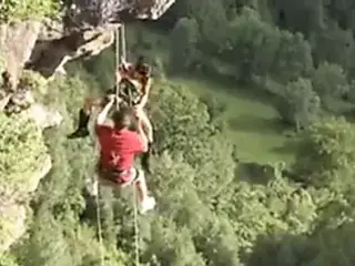 Crazy Mountain Climbers Fuck Mid Air