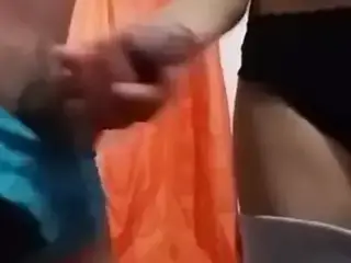 Couple hand play