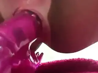 Wife's big clit and unique pussy gaping asshole