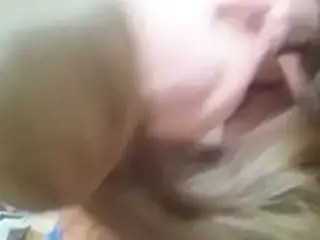 Chubby Wife Sucking and swallow the load