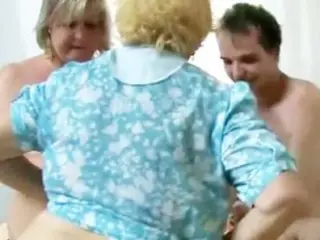 Fat Granny Has Threesome Sex