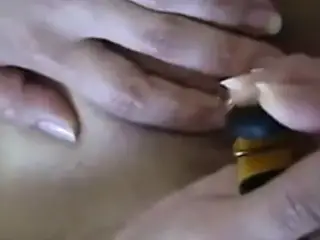 Asian amateur nipples and clit pinched with chip clips