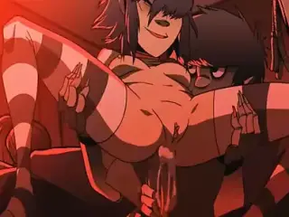 Noodle gets bum-buggered (Gorillaz)