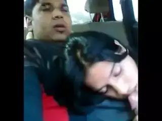 GF sucking cock inside car full vid. on indiansxvideo . com