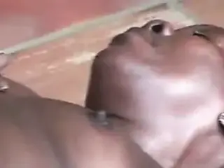 Black granny fucked by young boy