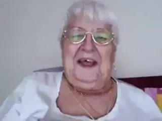 Granny Barbara is showing her sexy fat ass