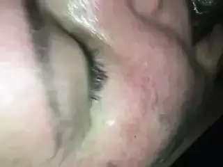 Big White Girl Gives Me Head Outside Of Car Then Gets Facial