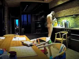 snr nude in the kitchen 2