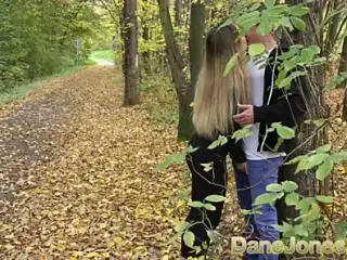 Dane Jones Sexy young Russian babe gives public blowjob