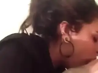 Nasty tattooed bitch passionate deep dick sucking